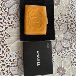 Orange brownish Chanel wallet